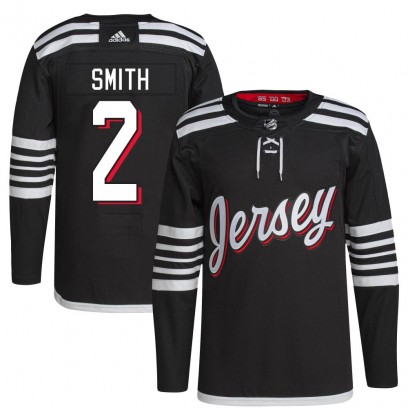 Youth Authentic New Jersey Devils Brendan Smith Adidas 2021/22 Alternate Primegreen Pro Player Jersey - Black
