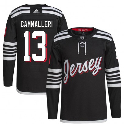 Men's Authentic New Jersey Devils Mike Cammalleri Adidas 2021/22 Alternate Primegreen Pro Player Jersey - Black