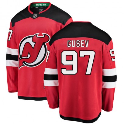 Men's Breakaway New Jersey Devils Nikita Gusev Fanatics Branded Home Jersey - Red