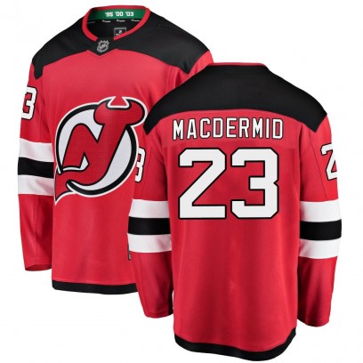 Men's Breakaway New Jersey Devils Kurtis MacDermid Fanatics Branded Home Jersey - Red