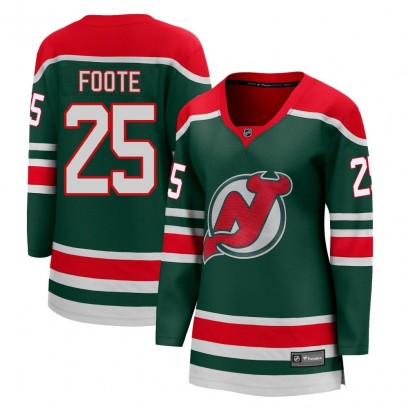 Women's Breakaway New Jersey Devils Nolan Foote Fanatics Branded 2020/21 Special Edition Jersey - Green