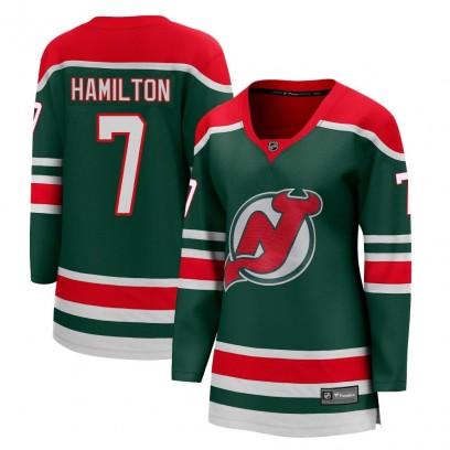 Women's Breakaway New Jersey Devils Dougie Hamilton Fanatics Branded 2020/21 Special Edition Jersey - Green