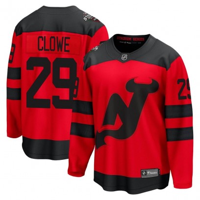 Men's Breakaway New Jersey Devils Ryane Clowe Fanatics Branded 2024 Stadium Series Jersey - Red