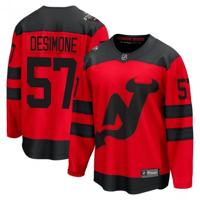 Men's Breakaway New Jersey Devils Nick DeSimone Fanatics Branded 2024 Stadium Series Jersey - Red