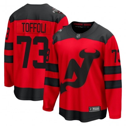 Men's Breakaway New Jersey Devils Tyler Toffoli Fanatics Branded 2024 Stadium Series Jersey - Red