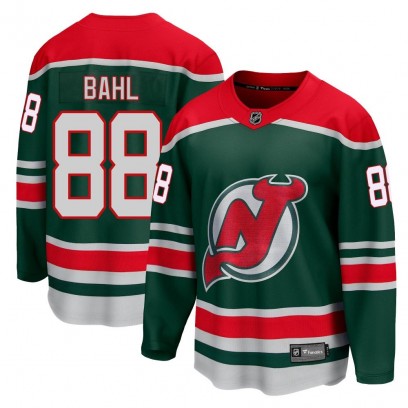 Men's Breakaway New Jersey Devils Kevin Bahl Fanatics Branded 2020/21 Special Edition Jersey - Green