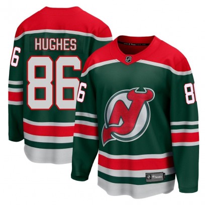 Men's Breakaway New Jersey Devils Jack Hughes Fanatics Branded 2020/21 Special Edition Jersey - Green