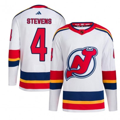 Men's Authentic New Jersey Devils Scott Stevens Adidas Reverse Retro 2.0 Jersey - White