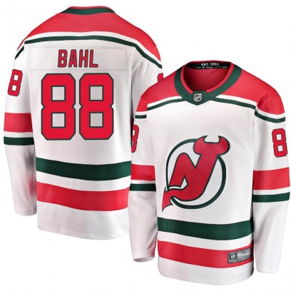 Youth Breakaway New Jersey Devils Kevin Bahl Fanatics Branded Alternate Jersey - White
