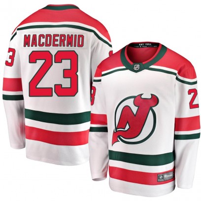 Youth Breakaway New Jersey Devils Kurtis MacDermid Fanatics Branded Alternate Jersey - White