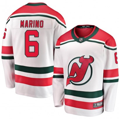 Youth Breakaway New Jersey Devils John Marino Fanatics Branded Alternate Jersey - White