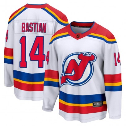 Youth Breakaway New Jersey Devils Nathan Bastian Fanatics Branded Special Edition 2.0 Jersey - White