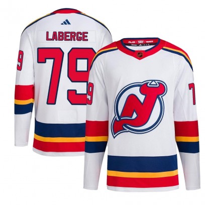 Youth Authentic New Jersey Devils Samuel Laberge Adidas Reverse Retro 2.0 Jersey - White