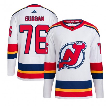 Youth Authentic New Jersey Devils P.K. Subban Adidas Reverse Retro 2.0 Jersey - White