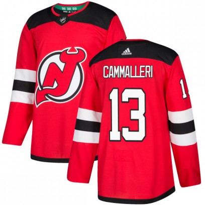 Men's Authentic New Jersey Devils Mike Cammalleri Adidas Jersey - Red