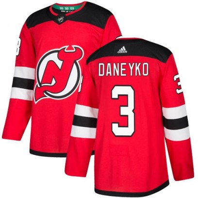 Youth Authentic New Jersey Devils Ken Daneyko Adidas Home Jersey - Red